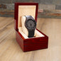 Customized wood watch gift for Son, Birthday, Graduation, Christmas gift - proudpoppycreativestore
