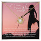 Fierce Warrior friend necklace, Gift for woman, Friendship gift - proudpoppycreativestore