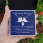 Maid of Honor proposal necklace, bridal party-AB - proudpoppycreativestore