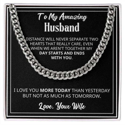 Amazing Husband, I love you more today than tomorrow-CL - proudpoppycreativestore