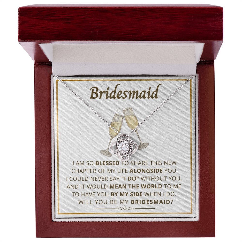 Bridesmaid proposal gift, bridal party gift-LN - proudpoppycreativestore