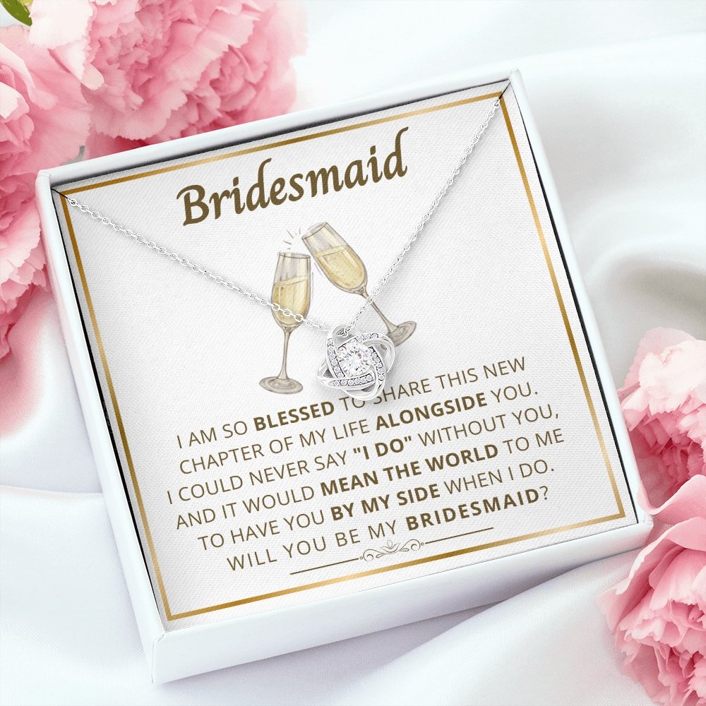 Bridesmaid proposal gift, bridal party gift-LN - proudpoppycreativestore