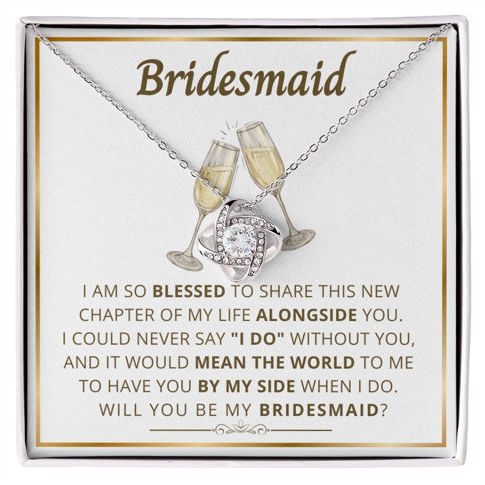 Bridesmaid proposal gift, bridal party gift-LN - proudpoppycreativestore