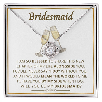 Bridesmaid proposal gift, bridal party gift-LN - proudpoppycreativestore