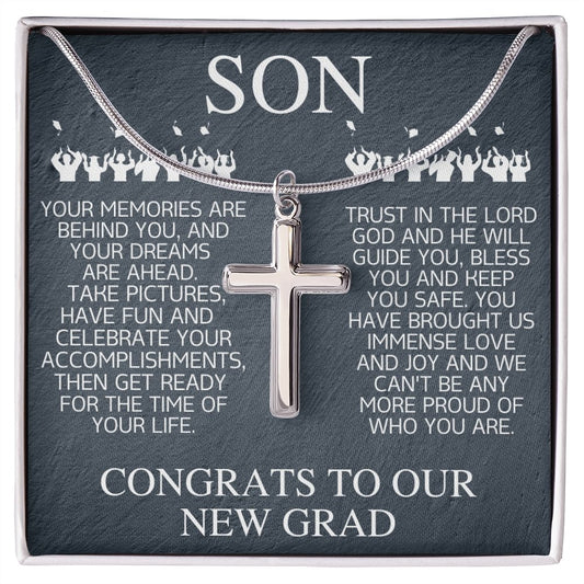 Congrats to our Son on your Graduation, Gift for son, Graduation gift 10 - proudpoppycreativestore