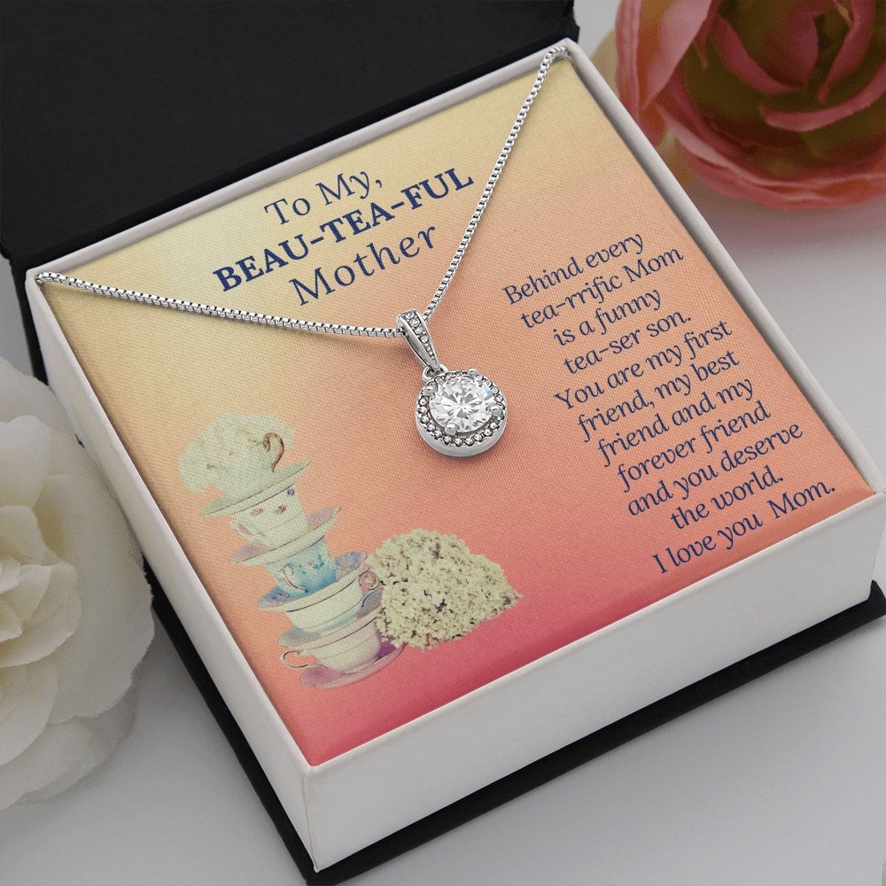 Eternal hope necklace for Mother, Gift from Son for Mothers day or Birthday - proudpoppycreativestore