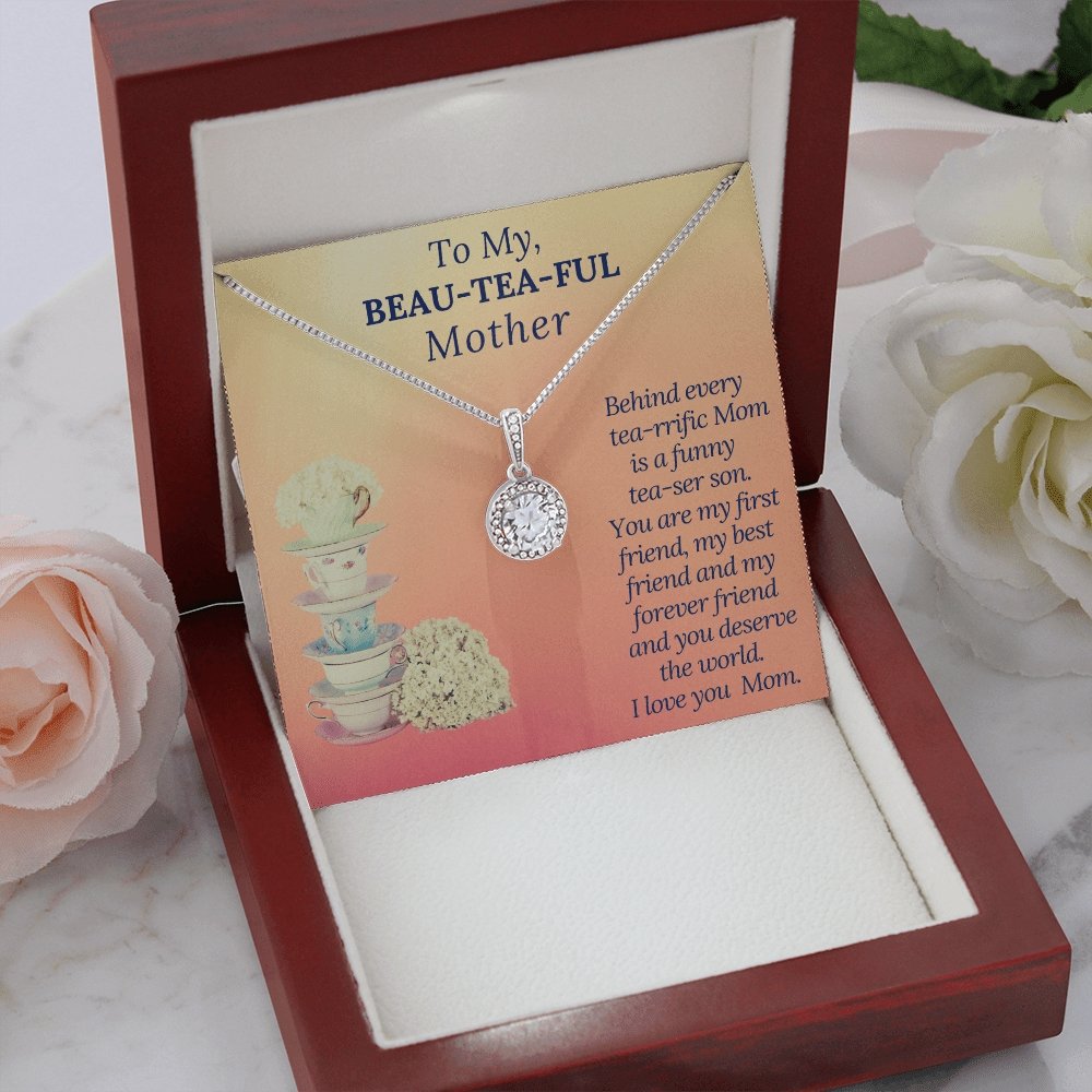 Eternal hope necklace for Mother, Gift from Son for Mothers day or Birthday - proudpoppycreativestore