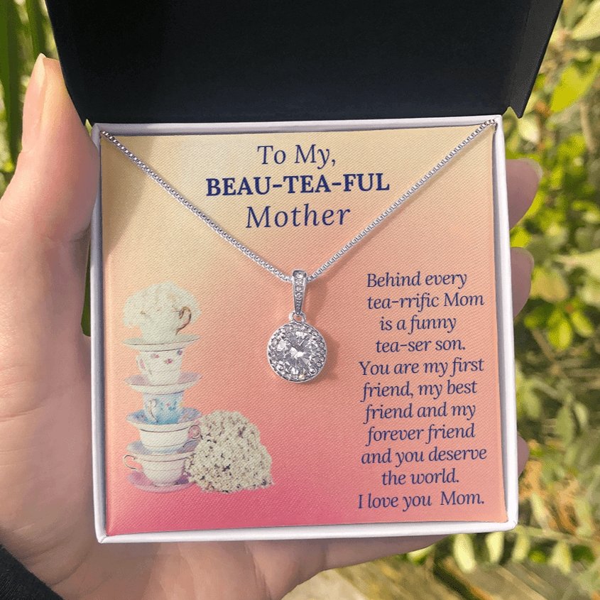 Eternal hope necklace for Mother, Gift from Son for Mothers day or Birthday - proudpoppycreativestore