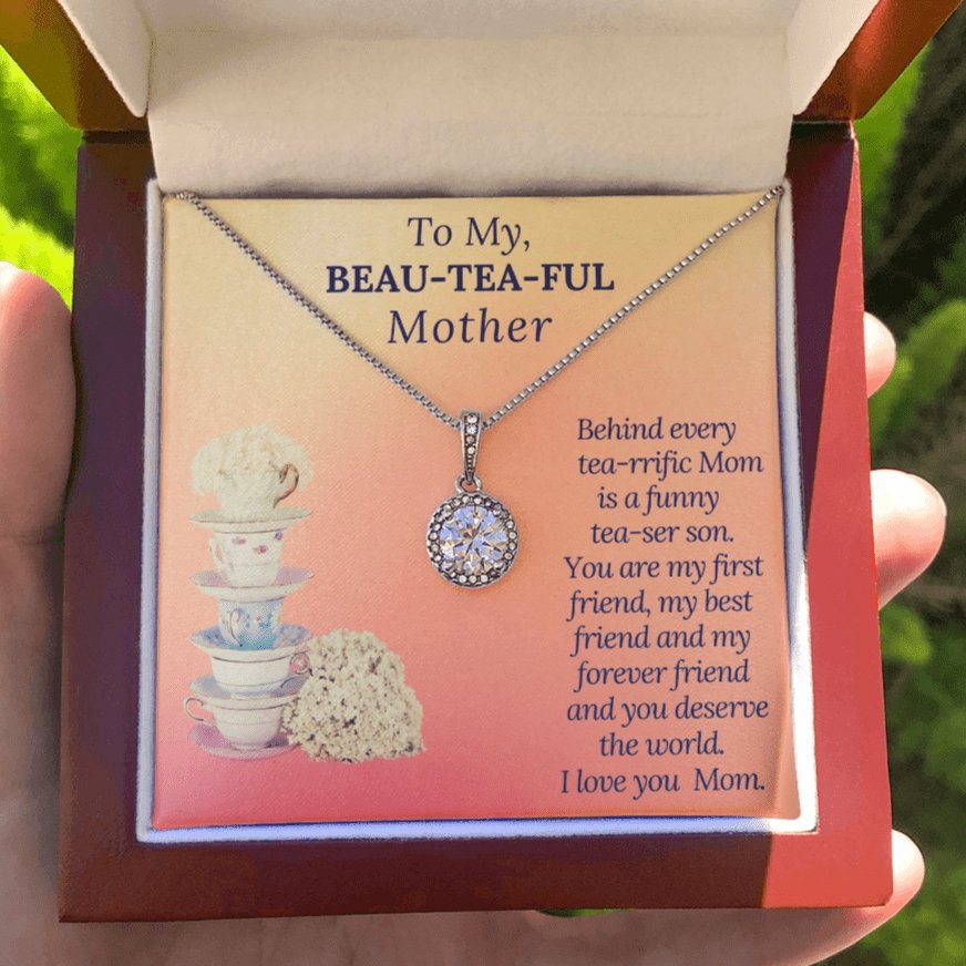 Eternal hope necklace for Mother, Gift from Son for Mothers day or Birthday - proudpoppycreativestore