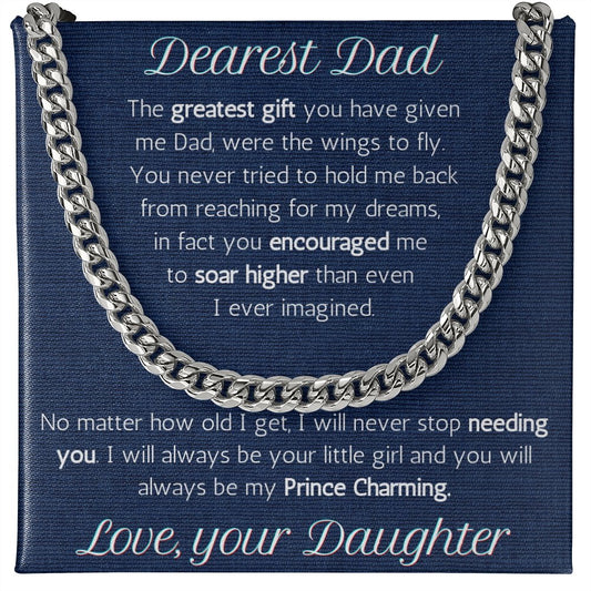 Fathers day gift from daughter, Gift for Dad, Birthday jewelry for dad - proudpoppycreativestore