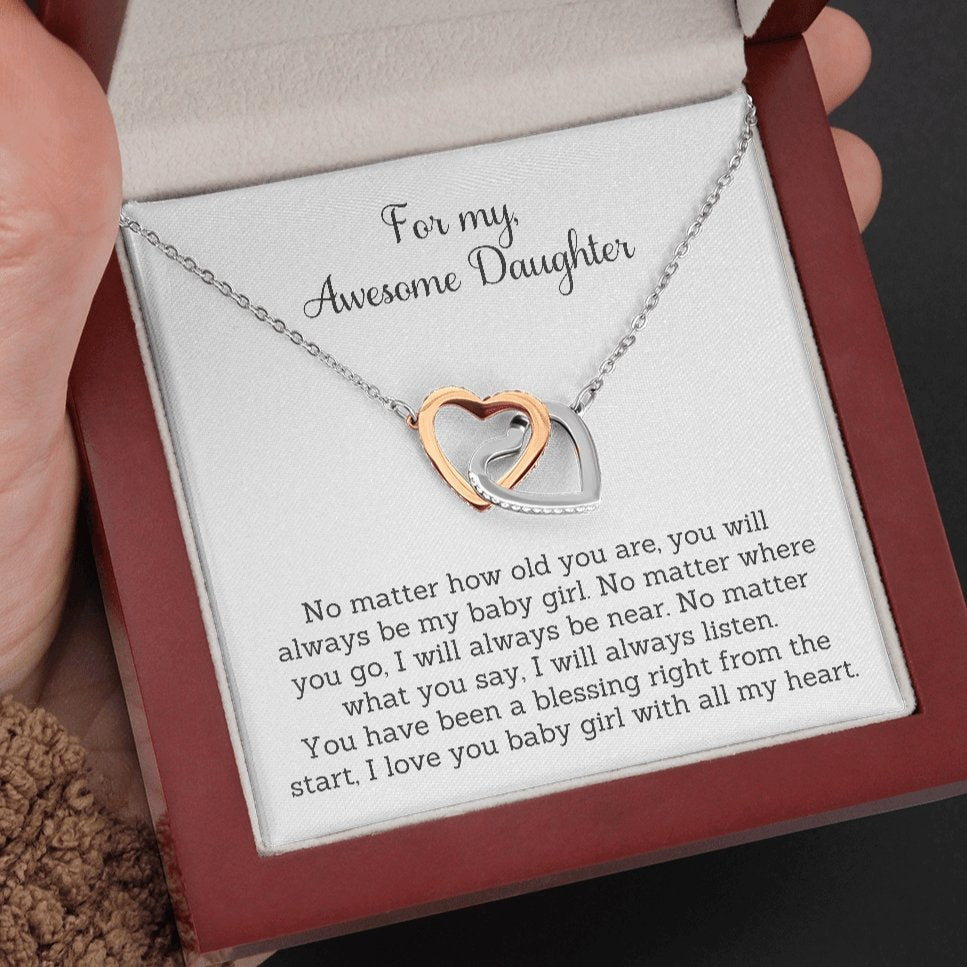 For my awesome daughter, no matter how old you are, gift for daughter, Birthday, confirmation - proudpoppycreativestore
