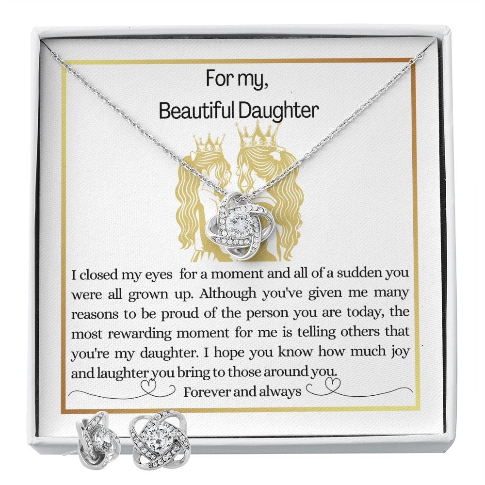 For my beautiful daughter, I closed my eyes, Gift for daughter, Coming of age gift, 21st Birthday - proudpoppycreativestore