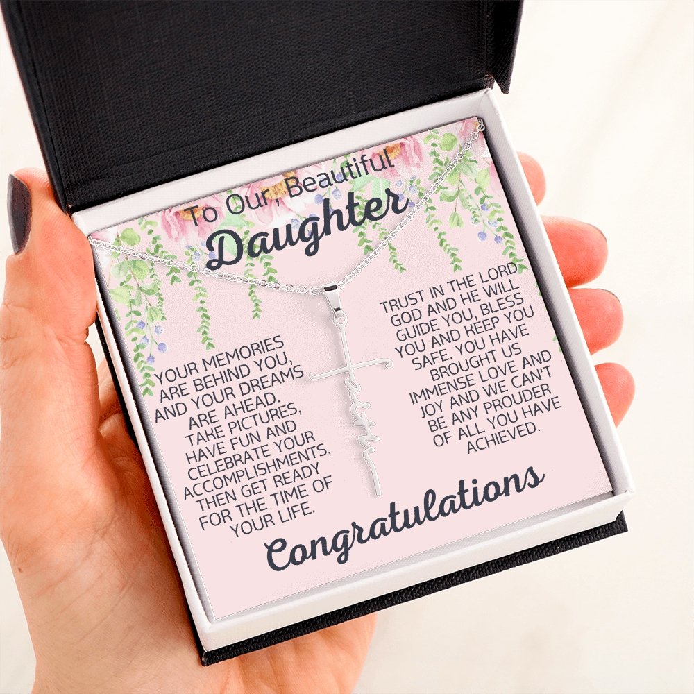 For our beautiful daughter on her graduation, Graduation gift, Promotion gift, Gift for daughter 9 - proudpoppycreativestore