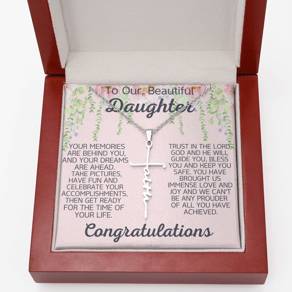 For our beautiful daughter on her graduation, Graduation gift, Promotion gift, Gift for daughter 9 - proudpoppycreativestore