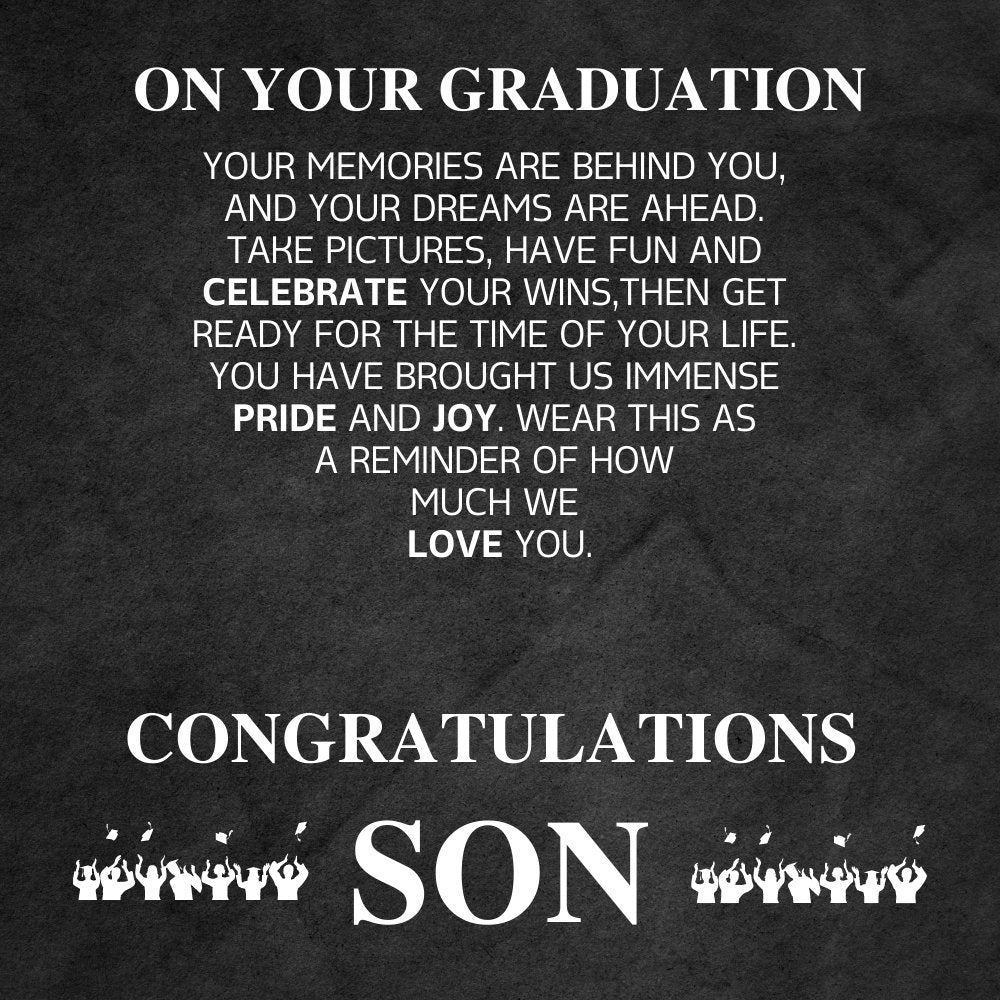 Graduation gift for Son, Congratulatory gift 11 - proudpoppycreativestore