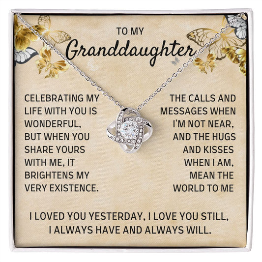 Granddaughter, you brighten my life-LN - proudpoppycreativestore