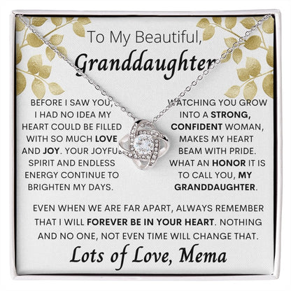 I love my beautiful Granddaughter Lots of Love, Mema , Gift for Grandma - proudpoppycreativestore