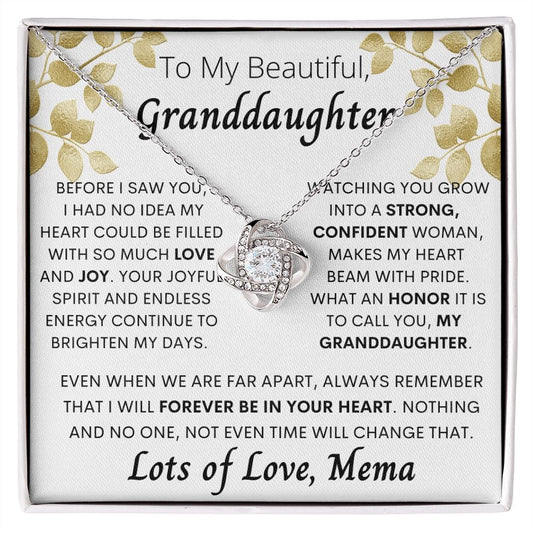 I love my beautiful Granddaughter Lots of Love, Mema , Gift for Grandma - proudpoppycreativestore