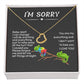 I'm Sorry, Apology/Forgiveness necklace- DH - proudpoppycreativestore