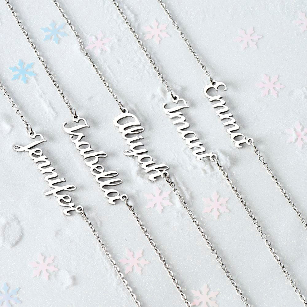 Just for Her, Customized name Necklace (Made and Shipped within the USA)💖 - proudpoppycreativestore