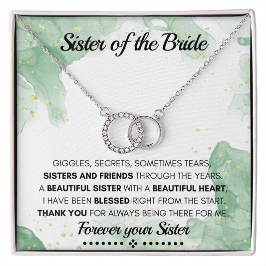 Sister of the bride necklace, Bridal party-PP - proudpoppycreativestore