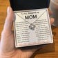 Stepped Up Mom Love knot necklace, For my Bonus Mom, gift from son/daughter - proudpoppycreativestore