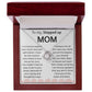 Stepped Up Mom Love knot necklace, For my Bonus Mom, gift from son/daughter - proudpoppycreativestore
