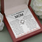 Stepped Up Mom Love knot necklace, For my Bonus Mom, gift from son/daughter - proudpoppycreativestore