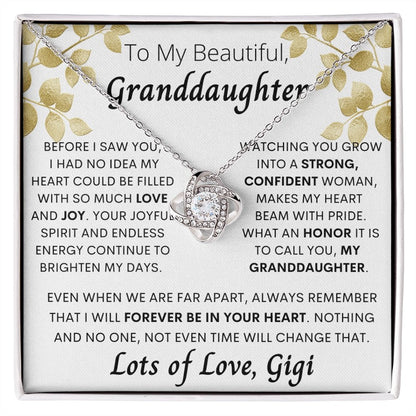 To my beautiful Granddaughter, ,Lots of Love, Gigi . Gift from Grandma - proudpoppycreativestore