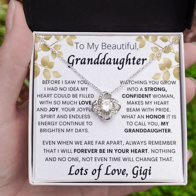 To my beautiful Granddaughter, ,Lots of Love, Gigi . Gift from Grandma - proudpoppycreativestore