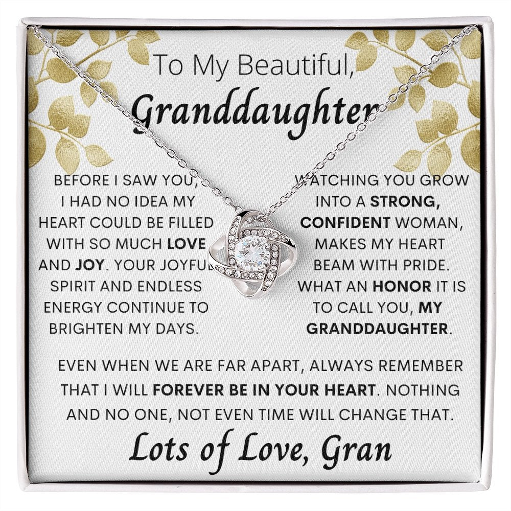 To my beautiful granddaughter, Lots of Love, Gran , gift from Gran - proudpoppycreativestore