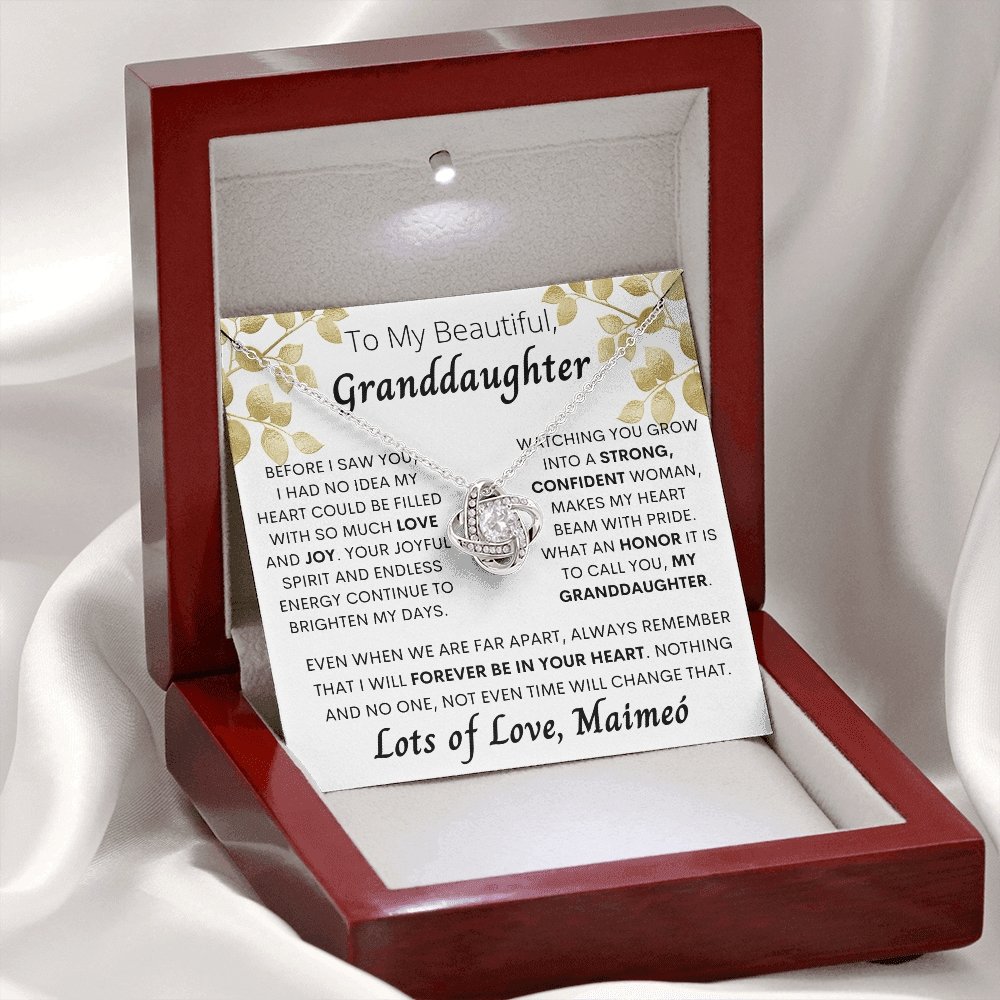 To My beautiful Granddaughter, Lots of Love, Maimeo, Gift from Grandma - proudpoppycreativestore