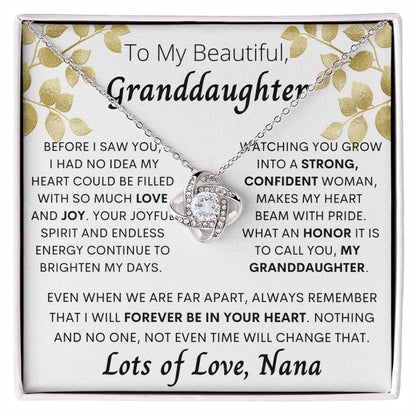 To my beautiful granddaughter, Lots of Love, Nana , gift from grandma - proudpoppycreativestore