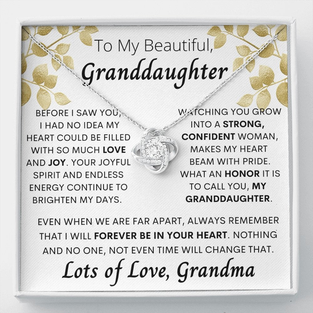 To my beautiful Granddaughter, Love Grandma, Gift from Grandma - proudpoppycreativestore