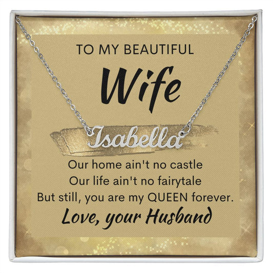 To My Beautiful Wife, My Queen Forever-NN - proudpoppycreativestore