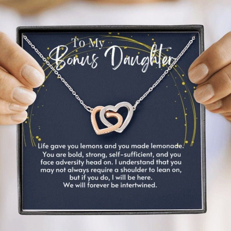 To my bonus daughter, Life gave you lemons, Gift for Non-biological daughter - proudpoppycreativestore