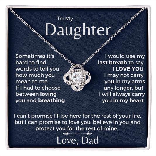 To My Daughter, I can't promise I'll be here-LN - proudpoppycreativestore