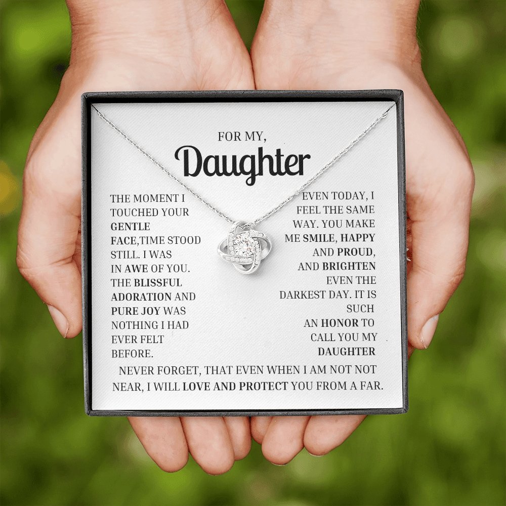 To My Daughter- Necklace Gift -Limited edition - proudpoppycreativestore