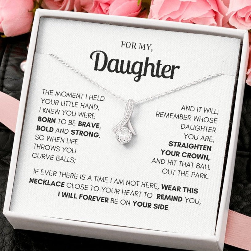 To My Daughter- Necklace Gift -Limited edition - proudpoppycreativestore