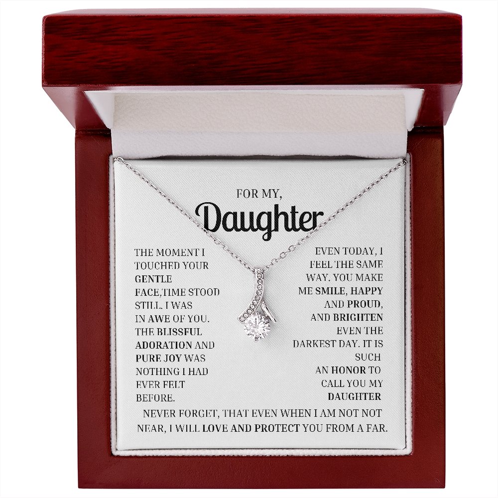 To My Daughter- Necklace Gift -Limited edition MA - proudpoppycreativestore