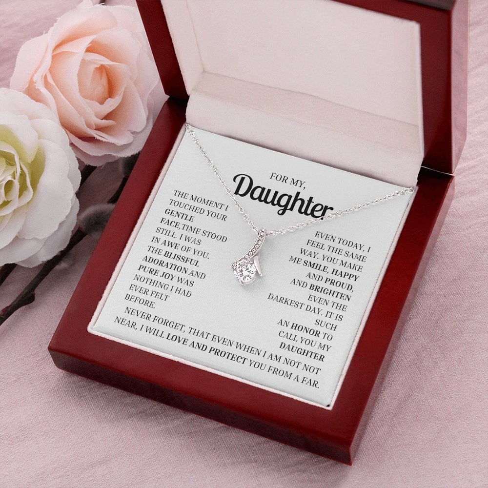 To My Daughter- Necklace Gift -Limited edition MA - proudpoppycreativestore