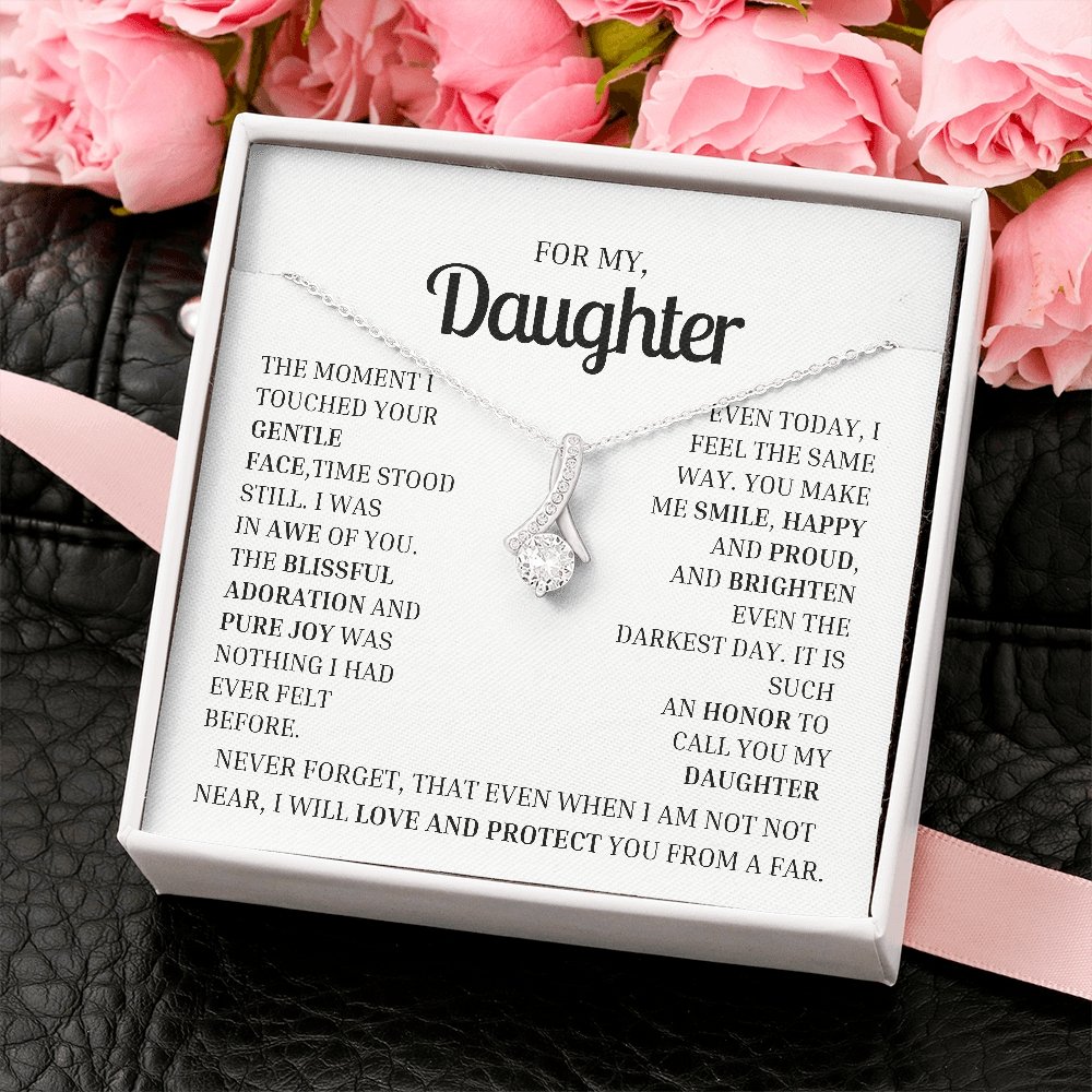 To My Daughter- Necklace Gift -Limited edition MA - proudpoppycreativestore