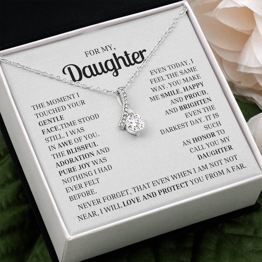 To My Daughter- Necklace Gift -Limited edition MA - proudpoppycreativestore