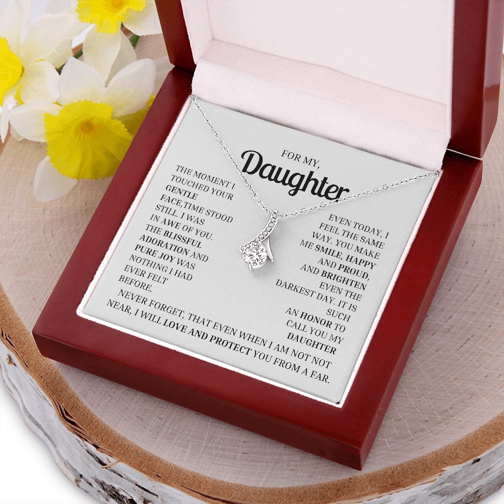 To My Daughter- Necklace Gift -Limited edition MA - proudpoppycreativestore