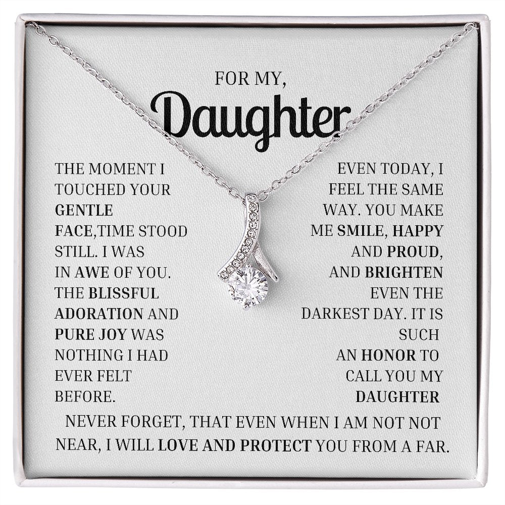 To My Daughter- Necklace Gift -Limited edition MA - proudpoppycreativestore