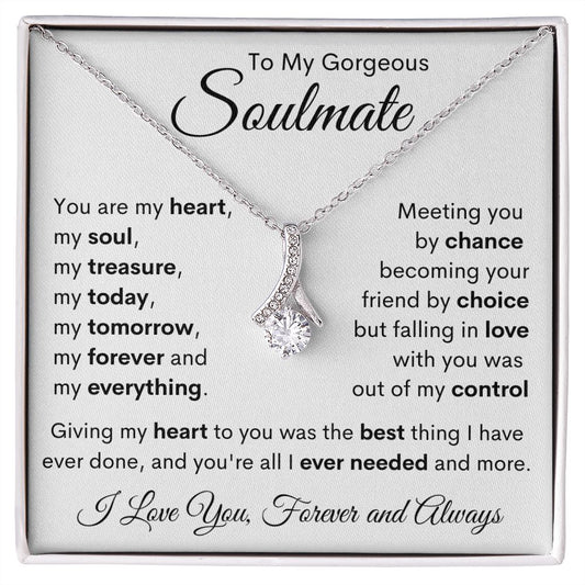 To My Gorgeous Soulmate, you are my heart and soul-AB - proudpoppycreativestore