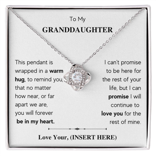 To My Granddaughter, I wrapped this pendant (CUSTOMIZE THE NAME) - proudpoppycreativestore