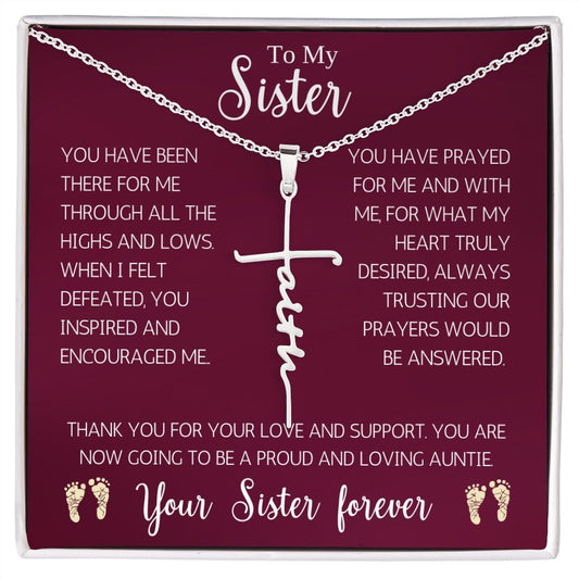 To My Sister, You're going to be an aunt-FN - proudpoppycreativestore