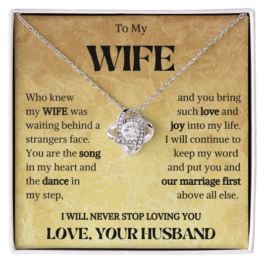 To My Wife, I will never stop loving you-LN - proudpoppycreativestore