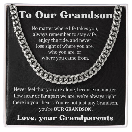 To Our Grandson, You're our Grandson-CLC - proudpoppycreativestore